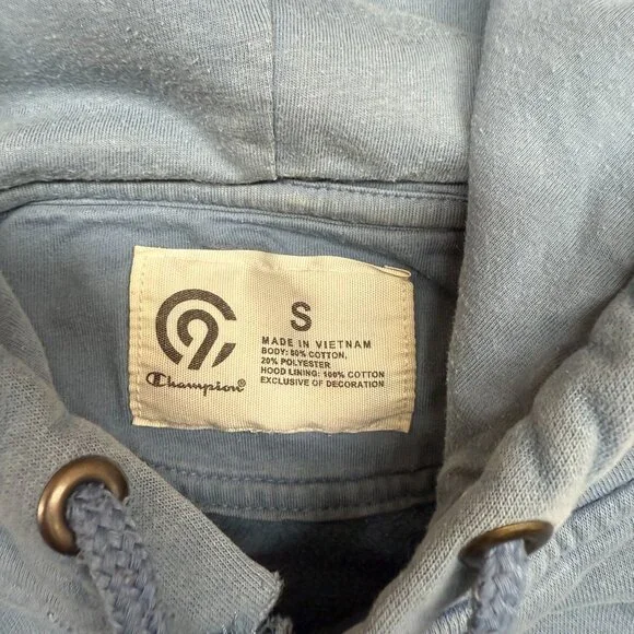 ✅Mens S Hoodie Lot of 2 Canterbury & Champion Grey Blue Pullover Sweatshirt Y2K - Picture 4 of 12